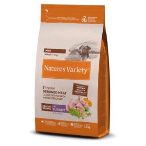 NATURE'S VARIETY DOG HEALTHY GRAINS MINI ADULT PAVO 1.5Kg/3Kg