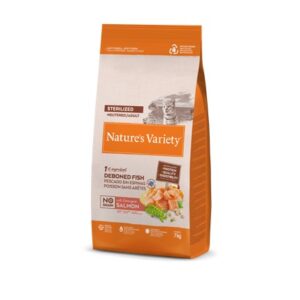 NATURE'S VARIETY CAT NO GRAIN STERILIZED ADULT SALMÓN NORUEGO 1.25Kg/3Kg/7Kg