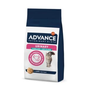 ADVANCE VETERINARY DIETS CAT URINARY STERILIZED LOW CALORIE 1.25Kg/2.5Kg/7.5Kg