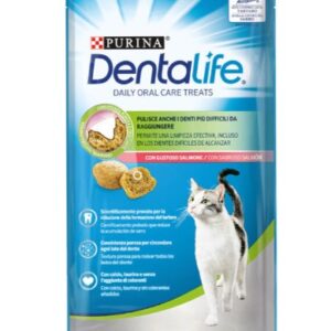 SNACK DENTAL DENTALIFE PARA GATOS DE SALMÓN 40g (8ud./caja)