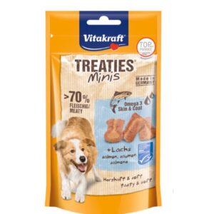 VITAKRAFT SNACK TREATIS MINI CON SALMÓN Y OMEGA3 PARA PERROS PEQUEÑOS 48g (8ud./caja)