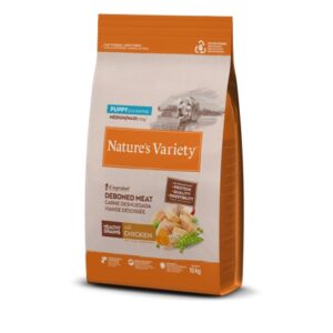 NATURE'S VARIETY DOG HEALTHY GRAINS MEDIUM/MAXI PUPPY POLLO 10Kg