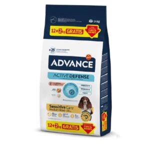 ADVANCE DOG MEDIUM/MAXI SENSITIVE SALMÓN&RICE 12Kg+2Kg gratuitos