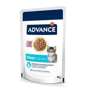 ADVANCE CAT WET KITTEN PAVO 85g (12ud./caja)