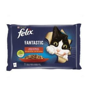 FELIX FANTASTIC FESTÍN DE CARNES 4x85g (12ud./caja)