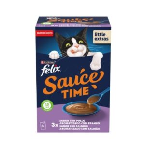 FELIX SALSA PACK 3 POLLO Y 3 SALMÓN 40g (8ud./caja)
